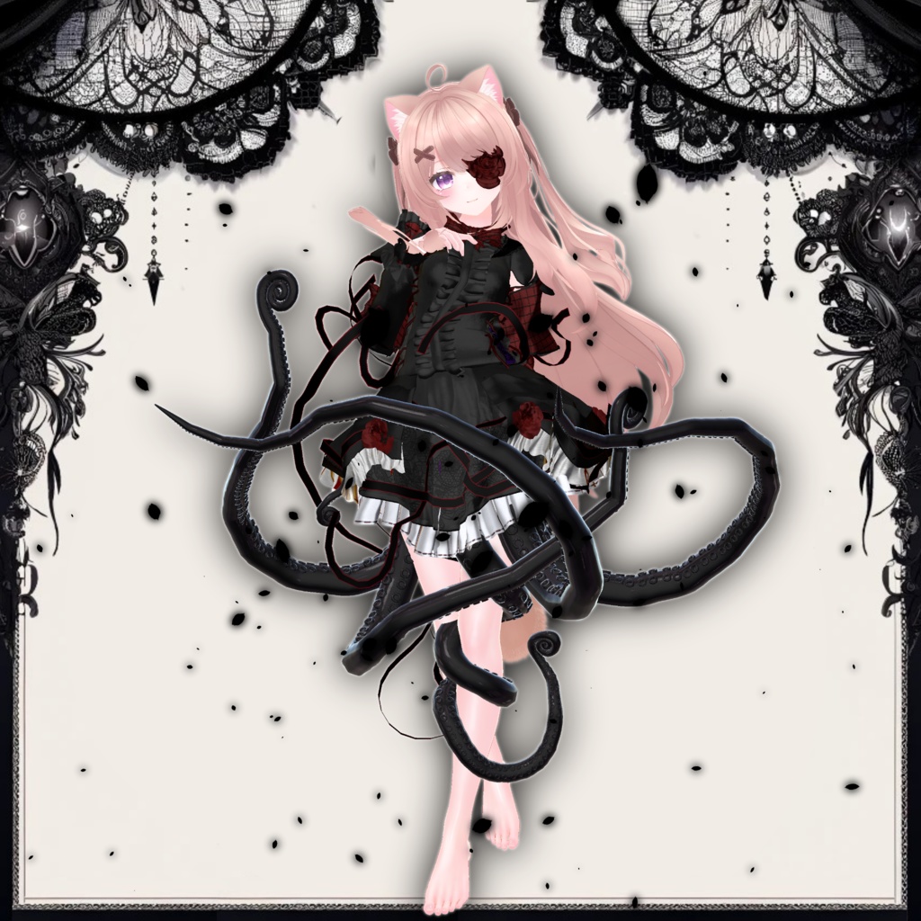 【VRChat】 *:DarkDress ver.Cthulhu:*【現在9アバター対応】