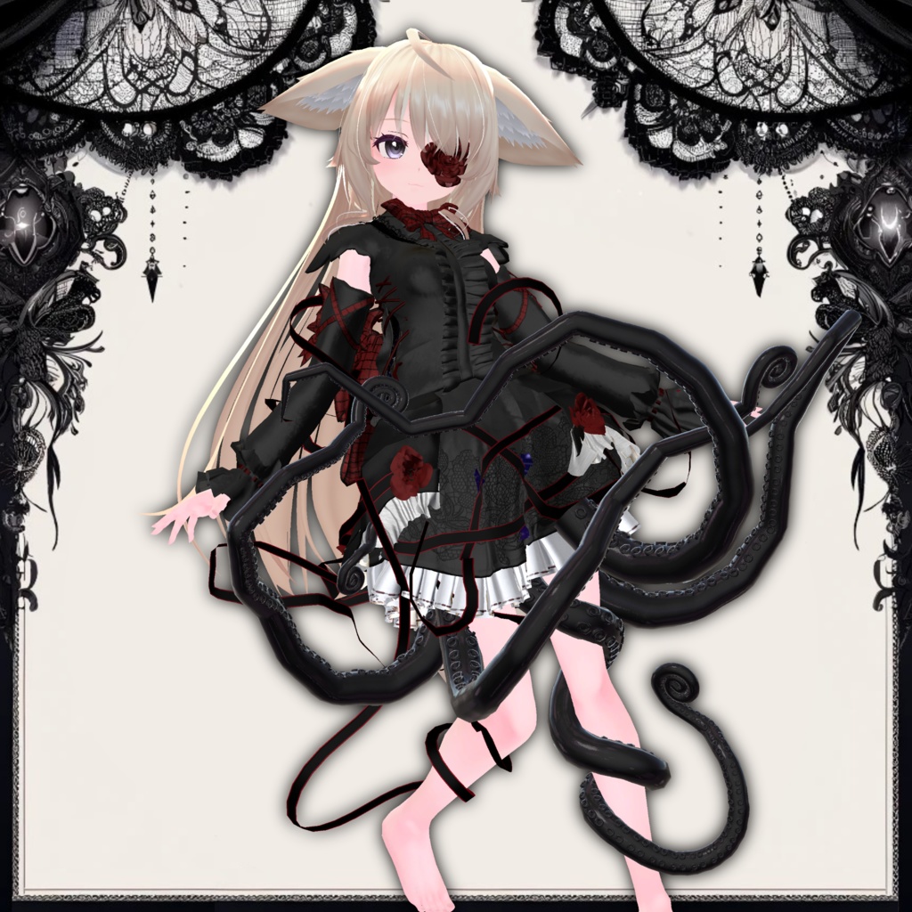 【VRChat】 *:DarkDress ver.Cthulhu:*【現在9アバター対応】
