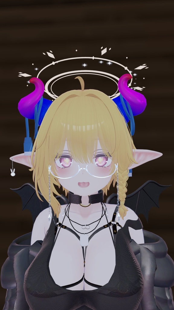 【VRChat】 *:゜ほぼ全アバター対応 🌈動く!ゲーミングホーン🌈:*【全アバター対応】