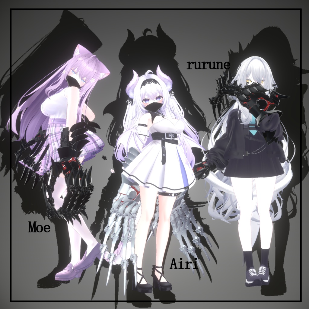 【VRChat】 *:゜Phantomシリーズ第1弾 ほぼ全アバター対応 機械の義手 PhantomGeared*【20アバターセットアップ済み全部入り】