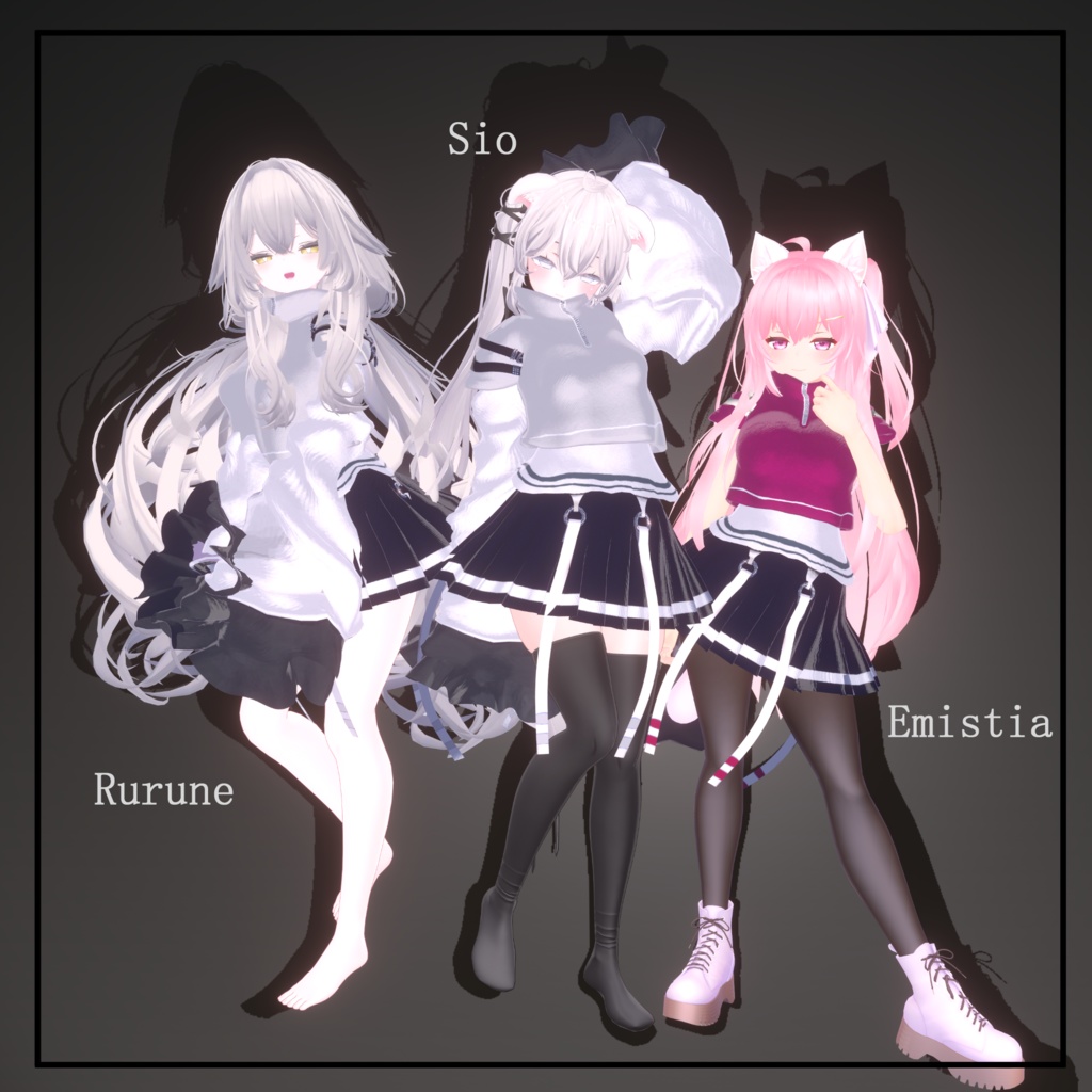 【VRChat】 *:゜Phantomシリーズ第2弾 戦闘用道化衣装 PhantomGrace*【現在6アバター対応】