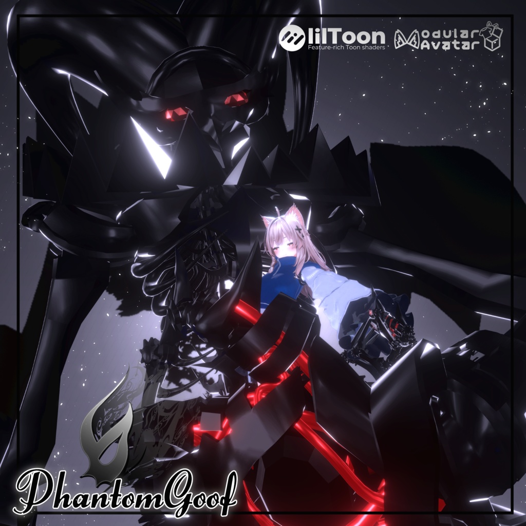 【VRChat】 *:゜Phantomシリーズ第3弾 全アバター対応 機械のピエロ PhantomGoof*【ほぼ全アバター対応】