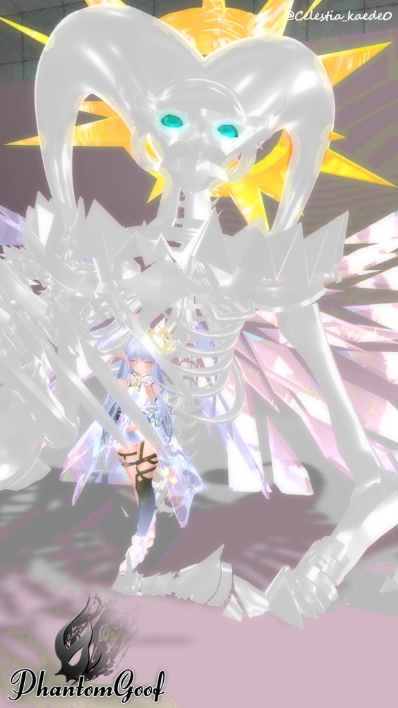 【VRChat】 *:゜Phantomシリーズ第3弾 全アバター対応 機械のピエロ PhantomGoof*【ほぼ全アバター対応】