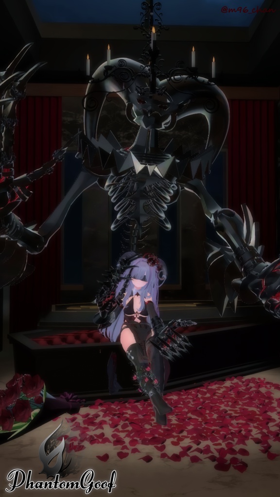 【VRChat】 *:゜Phantomシリーズ第3弾 全アバター対応 機械のピエロ PhantomGoof*【ほぼ全アバター対応】