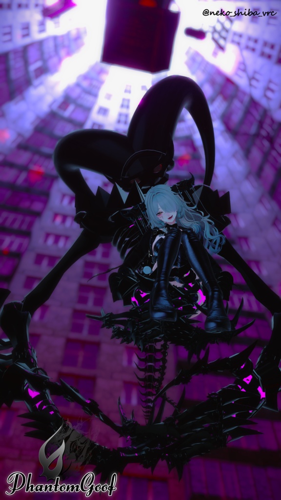 【VRChat】 *:゜Phantomシリーズ第3弾 全アバター対応 機械のピエロ PhantomGoof*【ほぼ全アバター対応】