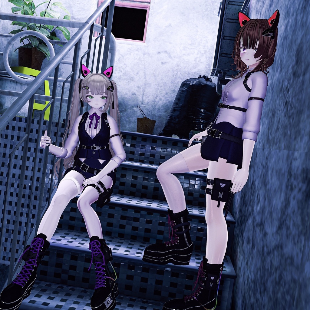 【VRChat】 *:゜電猫彩酒 CyberCatCocktail *【複数アバター対応 】