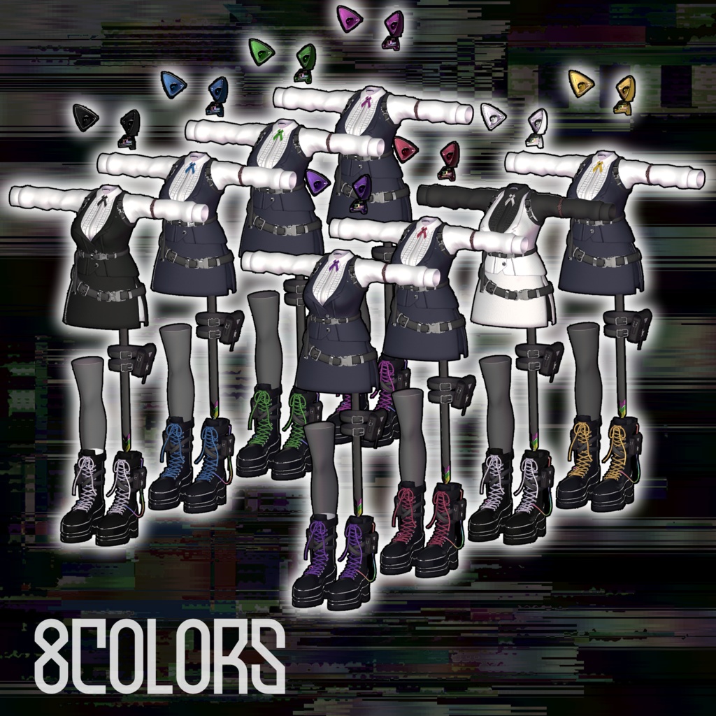 【VRChat】 *:゜電猫彩酒 CyberCatCocktail *【複数アバター対応 】