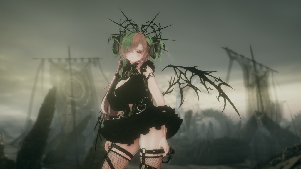 【全アバター対応 】 *:゜冥鴉幻舞 Sinister Plume *【VRChat】