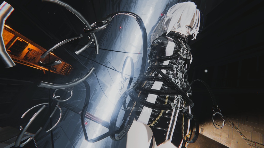 【VRChat】 *:゜神哭シリーズ第1弾 複数アバター対応 幽衣神哭Grievell*【14アバター対応】