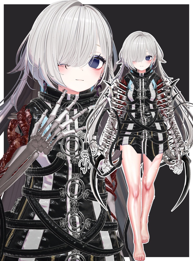 【VRChat】 *:゜神哭シリーズ第2弾 全アバター対応 異腕神哭Graspless*【全アバター対応】