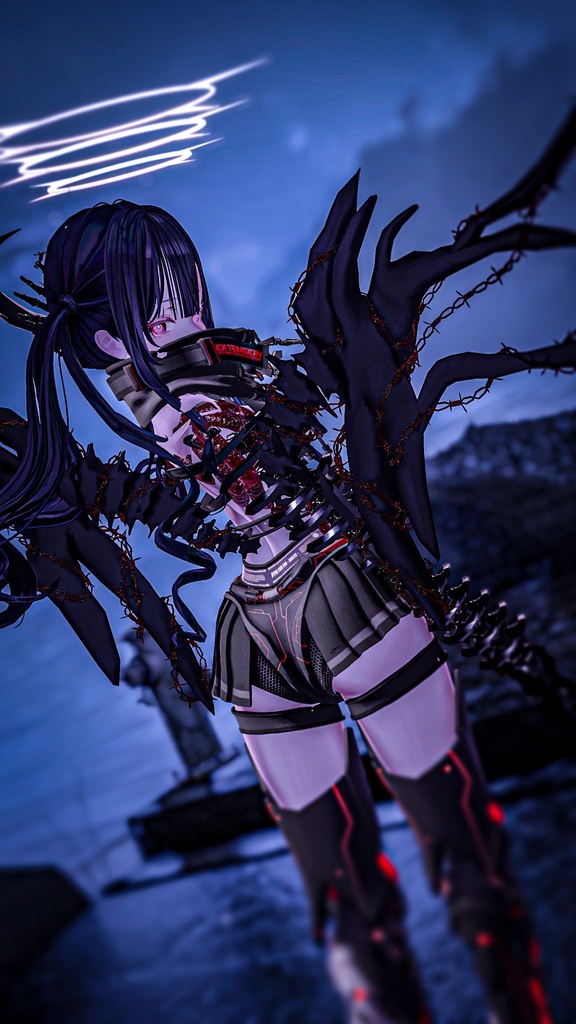 【VRChat】 *:゜神哭シリーズ第3弾 全アバター対応 白翼神哭 Griswyn*【全アバター対応】