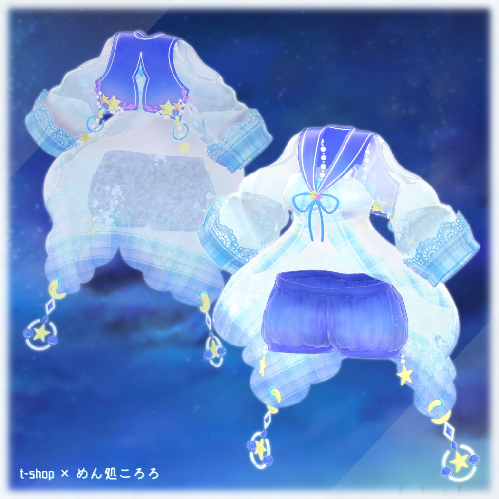 🌟【VRChat】 *:星波恋夢☆Twinkle Marine🌟【14アバター対応】✨