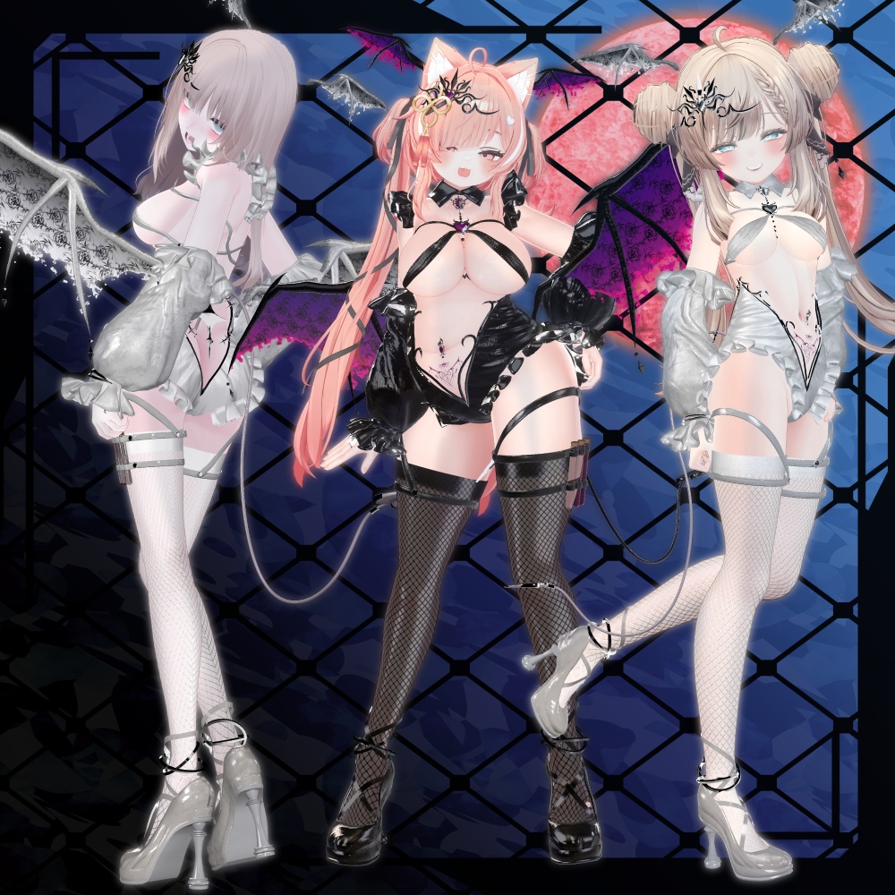 【VRChat】 *:゜幻艶夢欲 DarkDreamDesire*【11+αアバター対応】