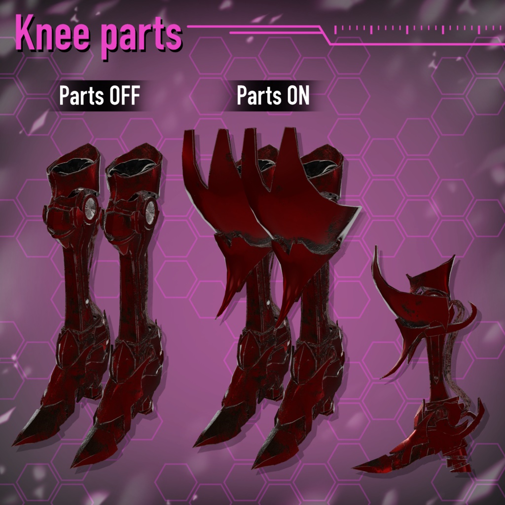 【全アバター対応 】 *:゜汎用モデル義足 Arrokoth-Graft🧬 *【28セットアップ済み全部入り】