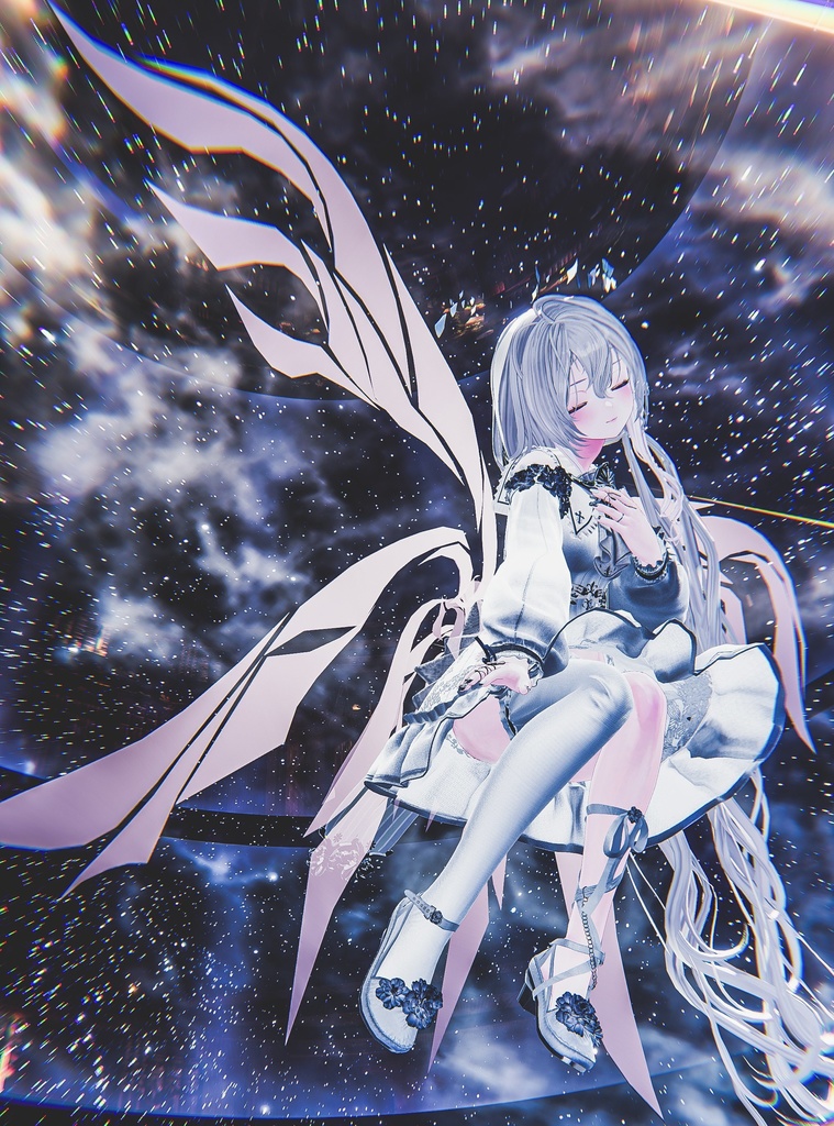 ❣❣❣販売開始セール❣❣❣【VRChat 】 *:゜🌙Winglibris🌙 *【全アバター対応】