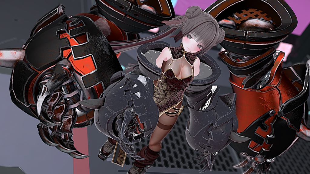 【VRChat】 *:゜汎用モデル義腕 Sidero-Vice🧬 *【全アバター対応 】