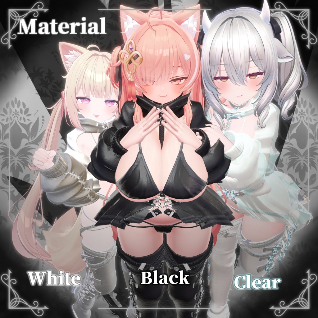 ♧7/31(金)17:00より発売記念無料セール実施予定!♧【VRChat 】 *:゜♡CloverKiss♡ *【10+αアバター対応】