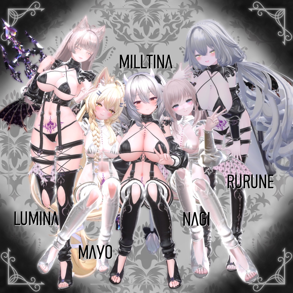 販売:10/15~〖4日間限定SALE〗♠ SpadeHex ♠〖VRChat / 11+αアバター対応〗