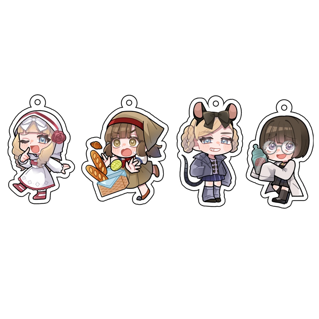 オーロラアクリルキーホルダー