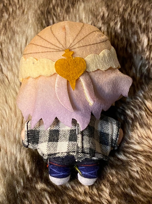 10cmぬいぐるみ用 きせかえ服 チェックシャツ