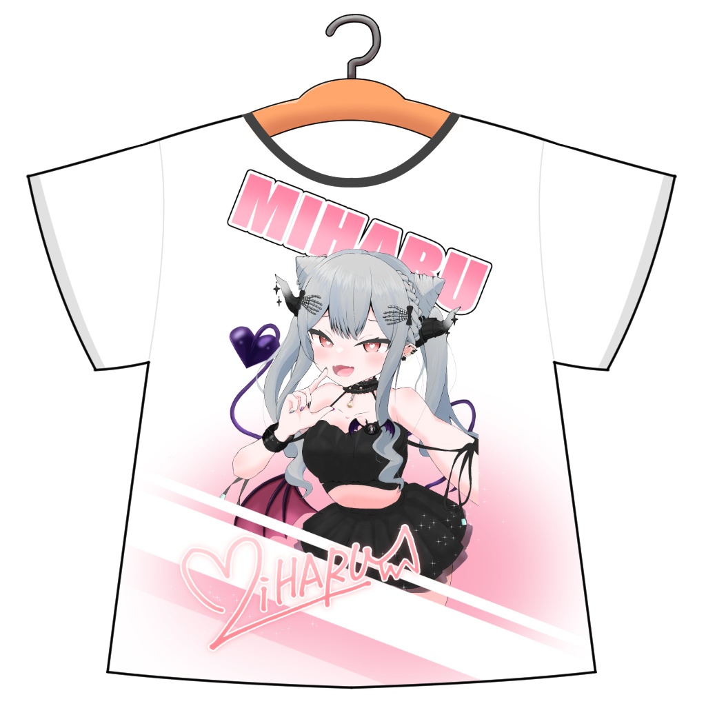 【テクスチャ】MIHARU 激推しフルグラフィックTシャツ