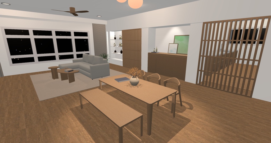 【VRchat】Cozy house with wood interiors
