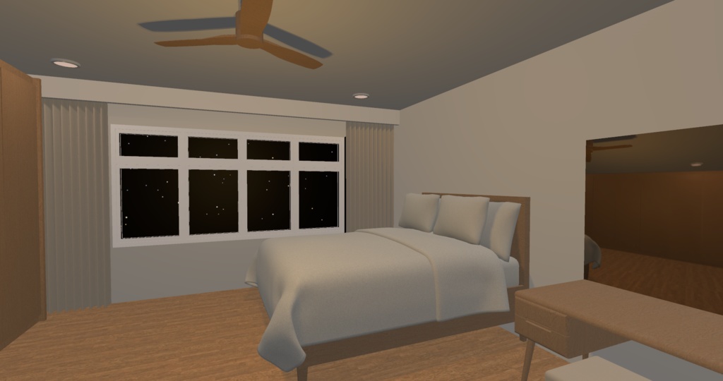 【VRchat】Cozy house with wood interiors