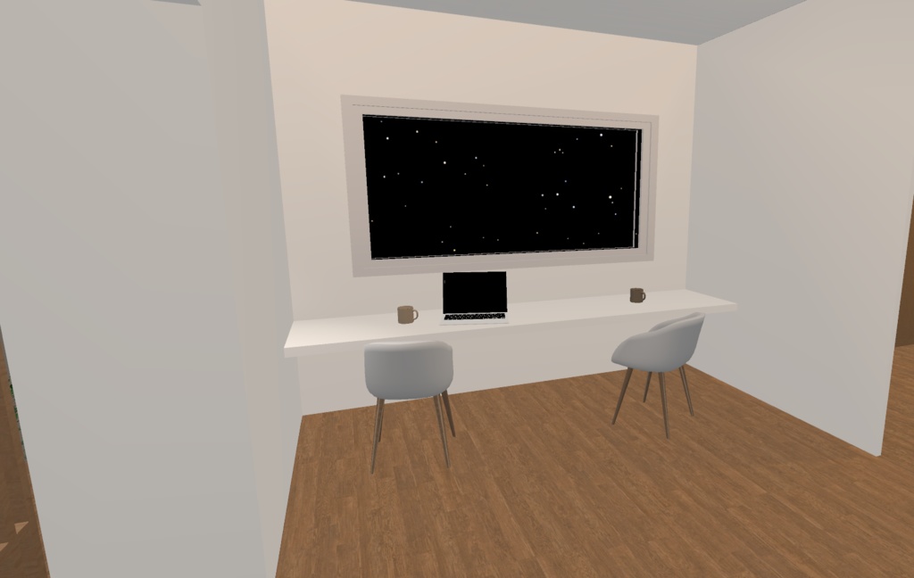 【VRchat】Cozy house with wood interiors
