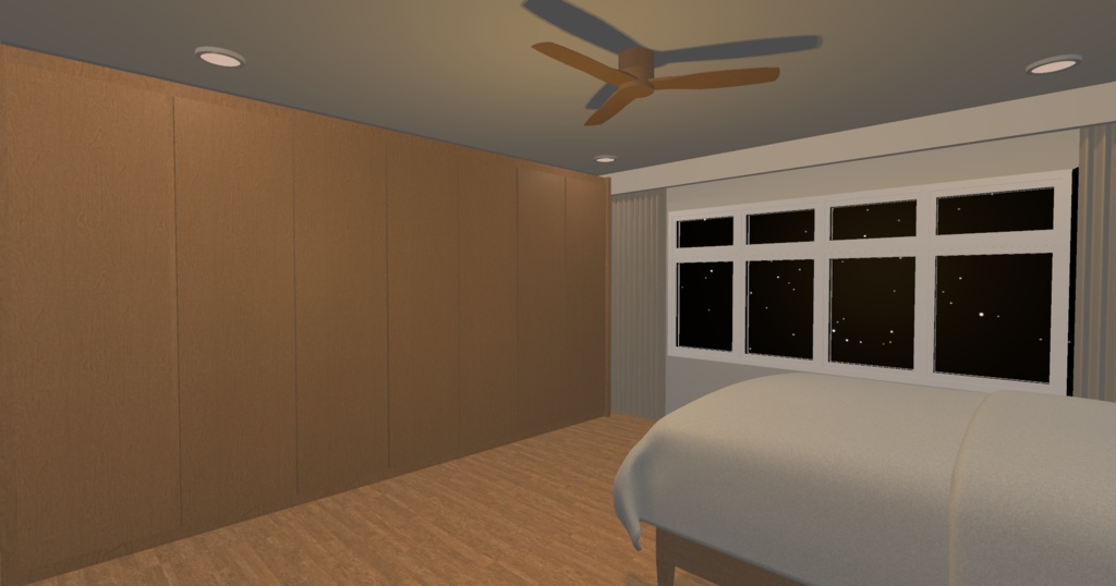 【VRchat】Cozy house with wood interiors