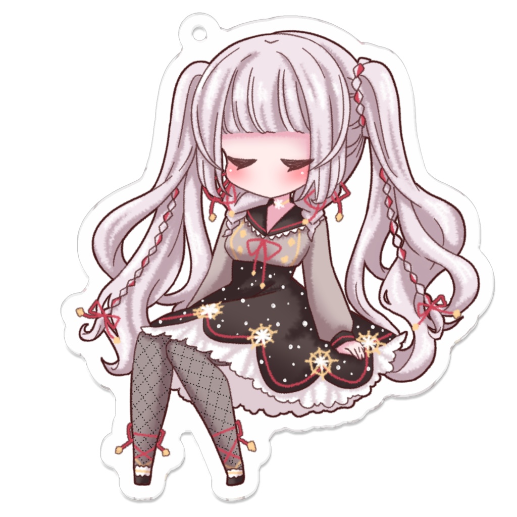 黒種りむ SDアクリルキーホルダー