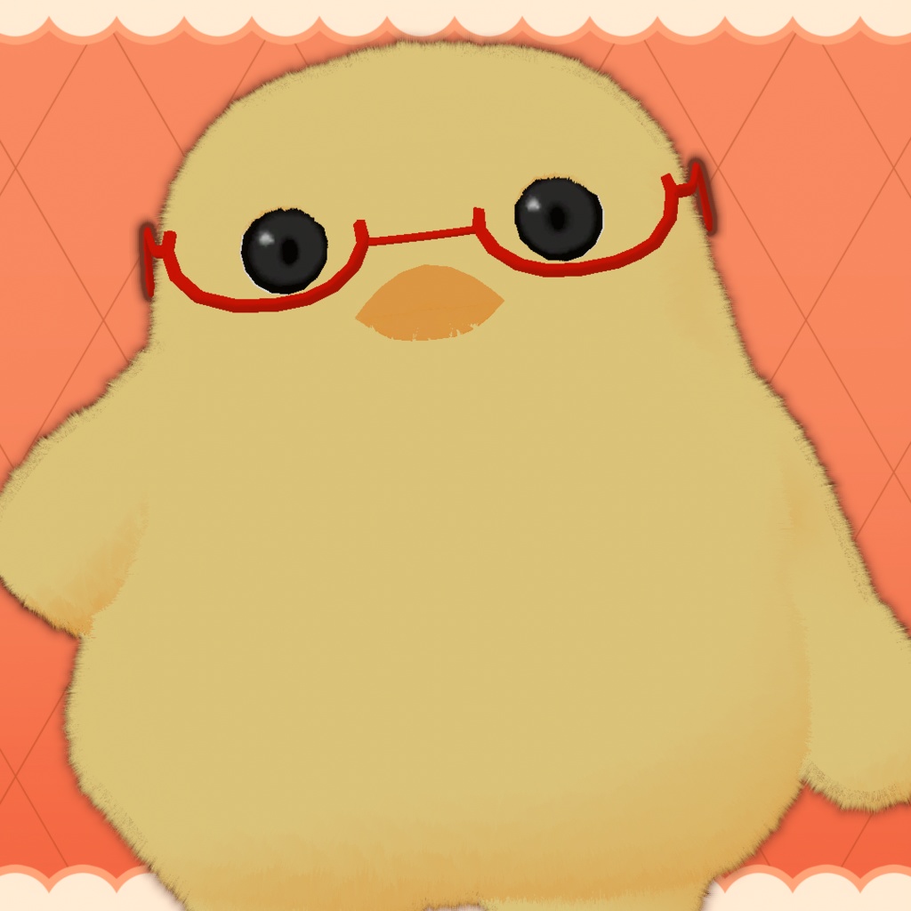 【VRC想定】ふわふわもちもち3Dモデル「ぴよちゃん」