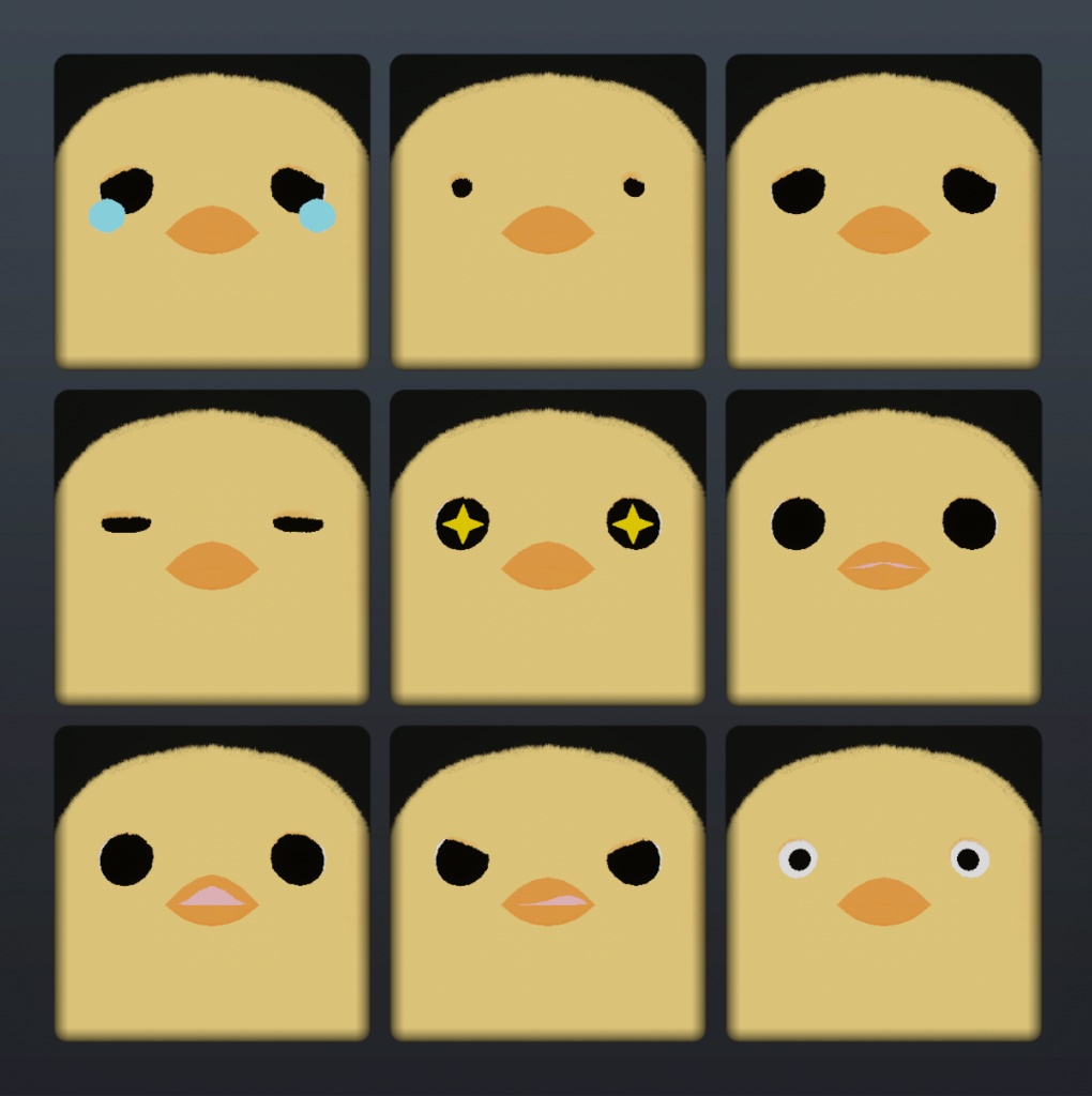 【VRC想定】ふわふわもちもち3Dモデル「ぴよちゃん」