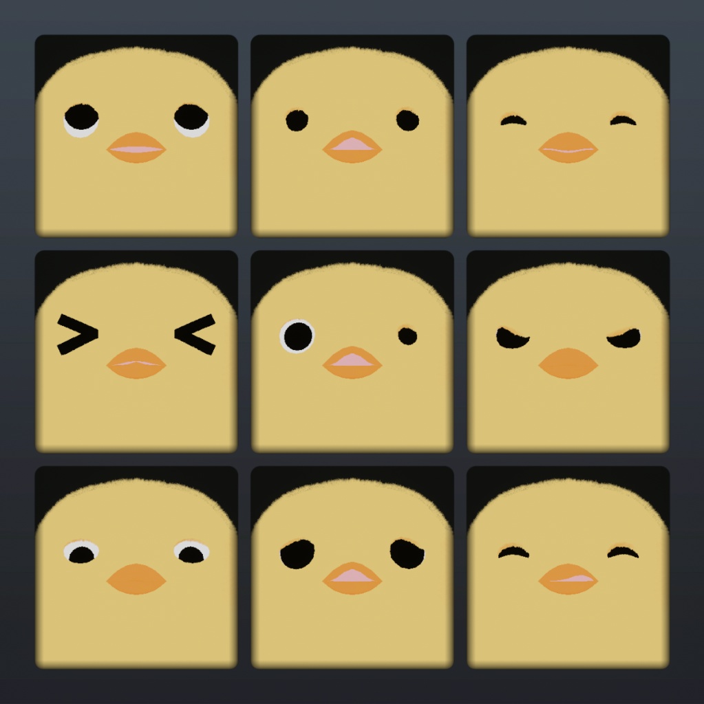 【VRC想定】ふわふわもちもち3Dモデル「ぴよちゃん」