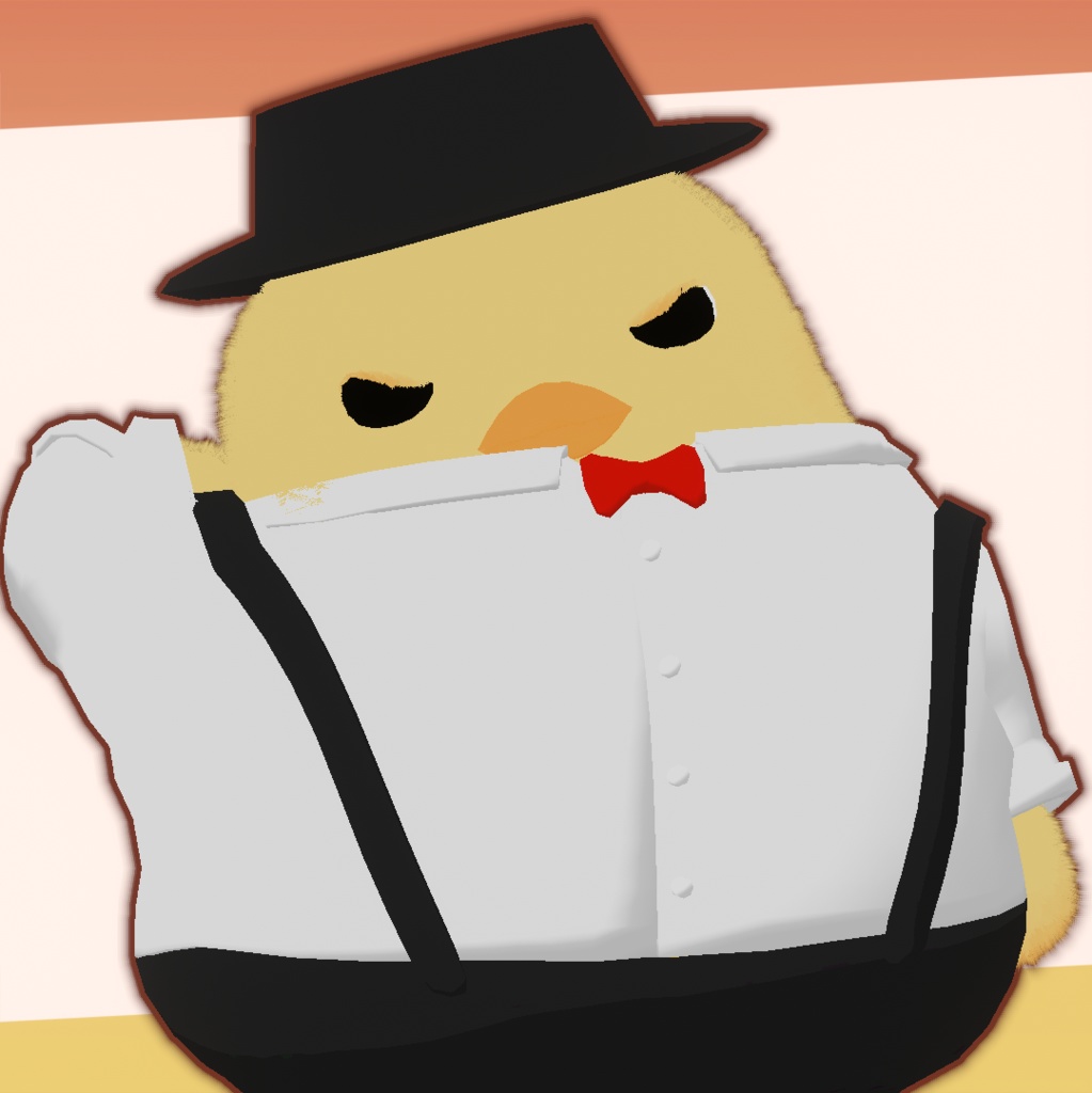 【VRC想定】ふわふわもちもち3Dモデル「ぴよちゃん」