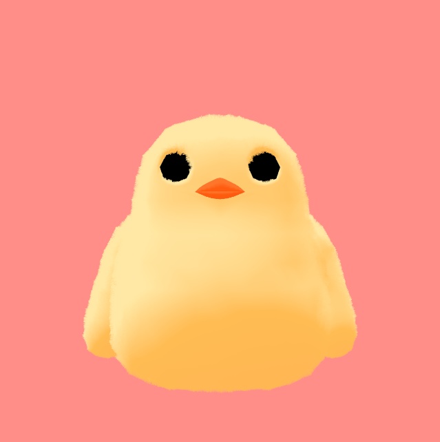 【VRC用小物】ぴよちゃんのぬいぐるみ【ぴよぬい】