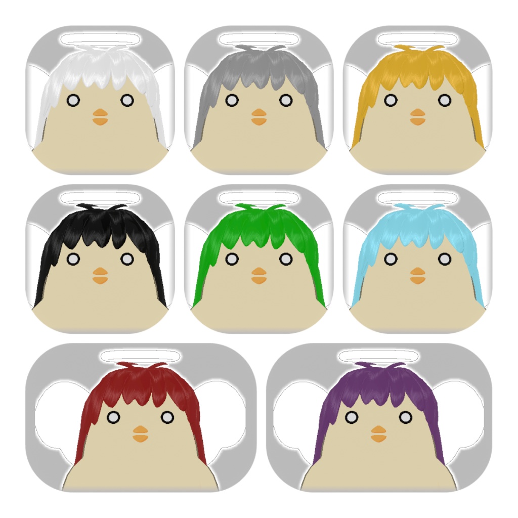 【VRCひよとり専用衣装】天使ぴよえる&悪魔ぴよもでうす