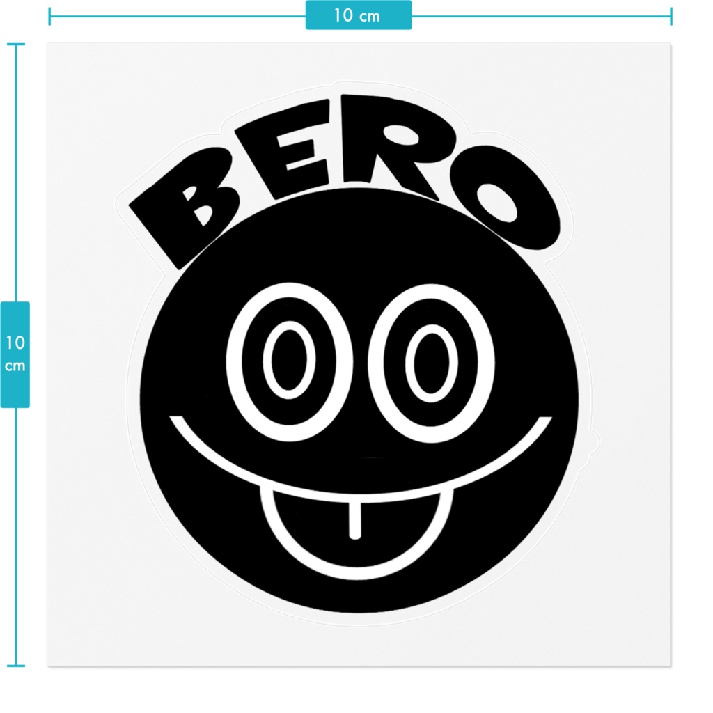 べろべろべ〜軍団 クリアステッカー 10cm