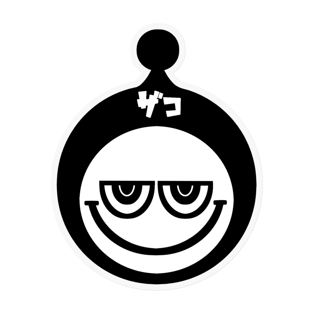 TKG×MANA TKGザコ クリアステッカー 10×10cm