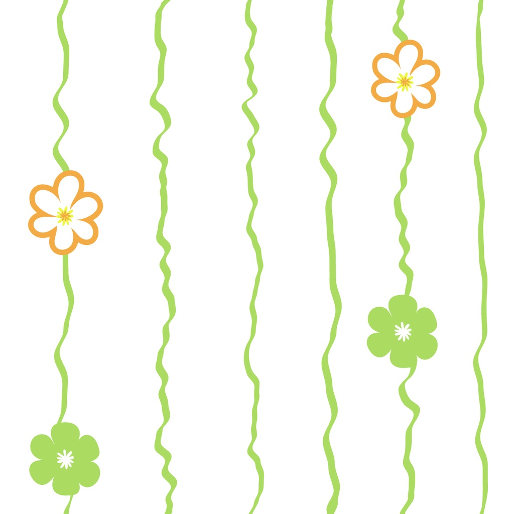 【Aiデータ】柄パターン・フラワーストライプ2種【商用利用OK】