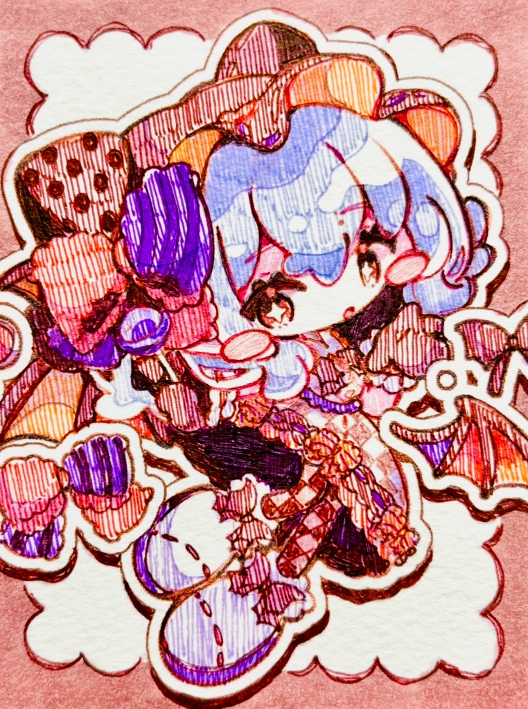 東方Project ボールペン原画 ゴシックハロウィンレミリア