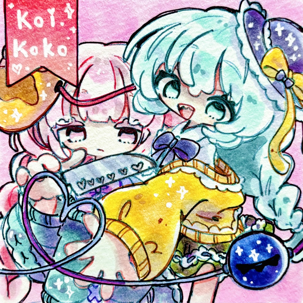 東方Project 直筆コピック豆色紙 こいここ