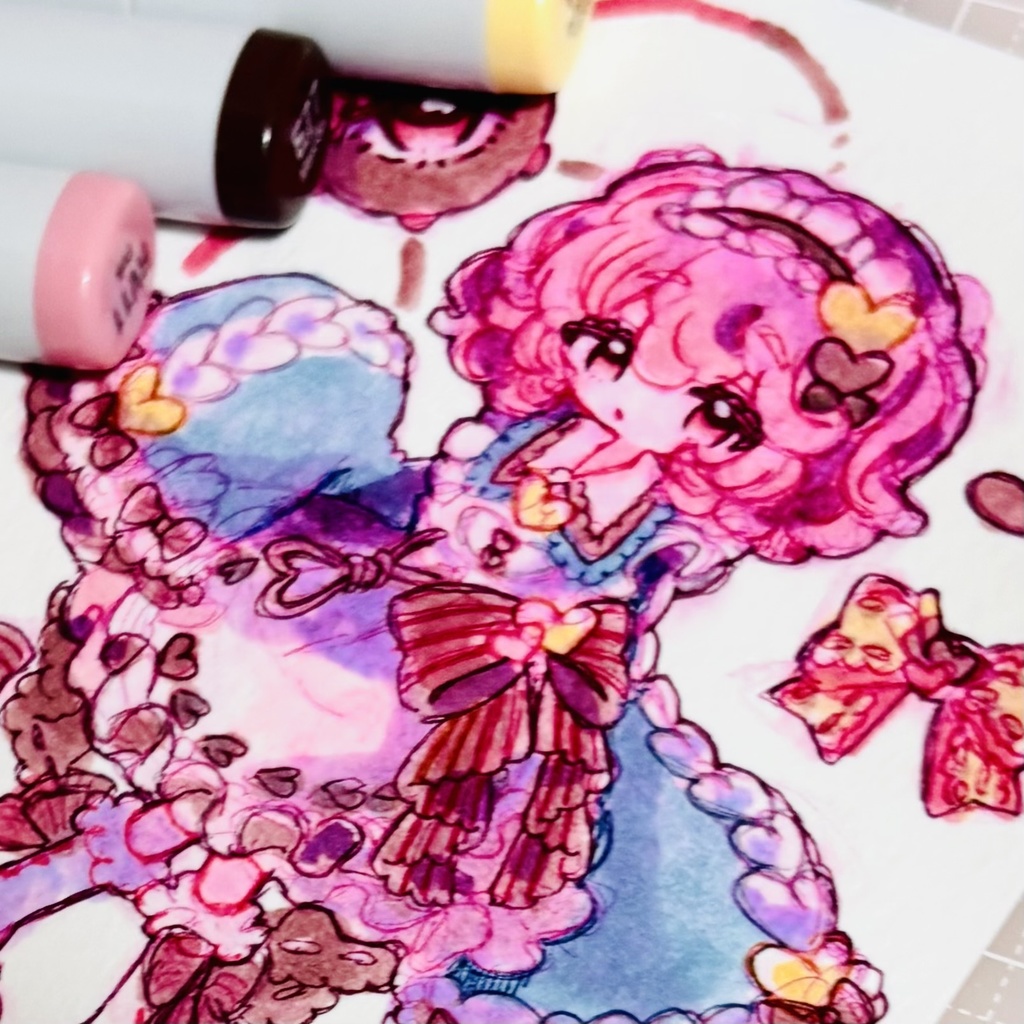 東方Project 衣装原案アナログイラスト 古明地さとり