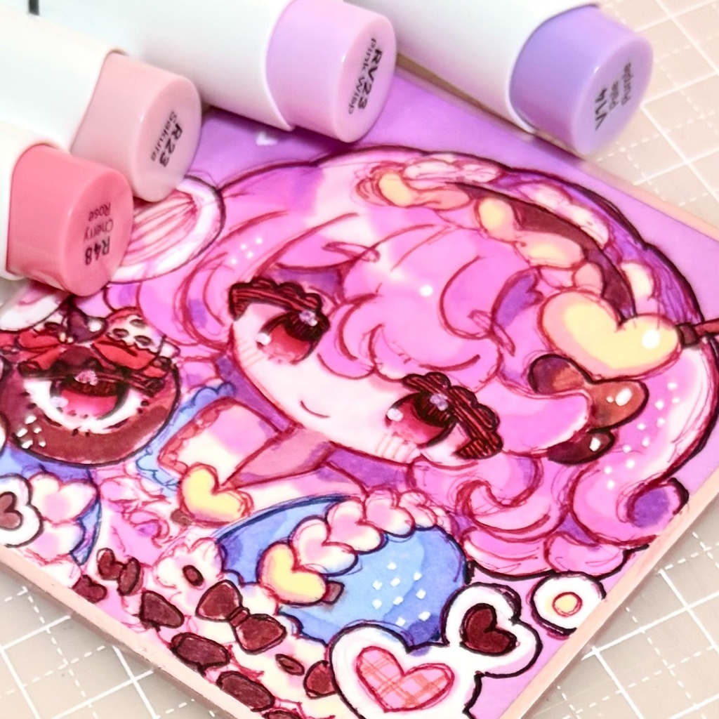 東方Project 直筆ワンドロ豆色紙 さとり