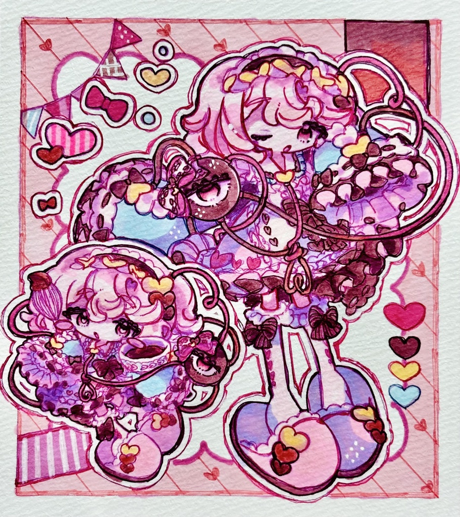 東方Project 直筆詰め込みミニ色紙 さとり