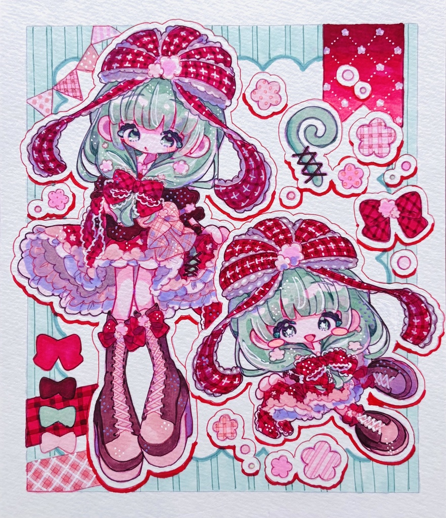 東方Project 直筆詰め込み小色紙 雛祭り (BOOTH先行販売品)