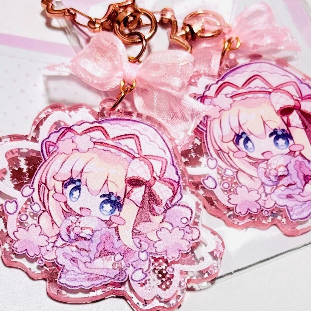 東方Project/【復刻版】春めく桜フレークアクキー(BOOTH先行頒布)