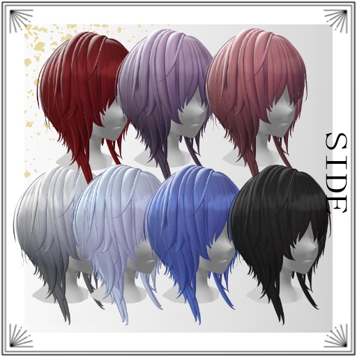 発売セール🎉【VRC想定MA対応】ミストフェザーヘア 【複数アバター対応】
