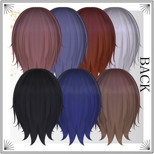 【発売セール🎉】【VRC想定MA対応】蒼霞ヘア - Souka Hair【複数アバター対応】