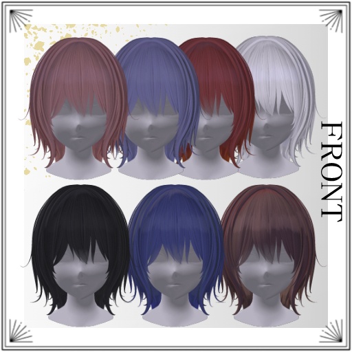 【発売セール🎉】【VRC想定MA対応】蒼霞ヘア - Souka Hair【複数アバター対応】