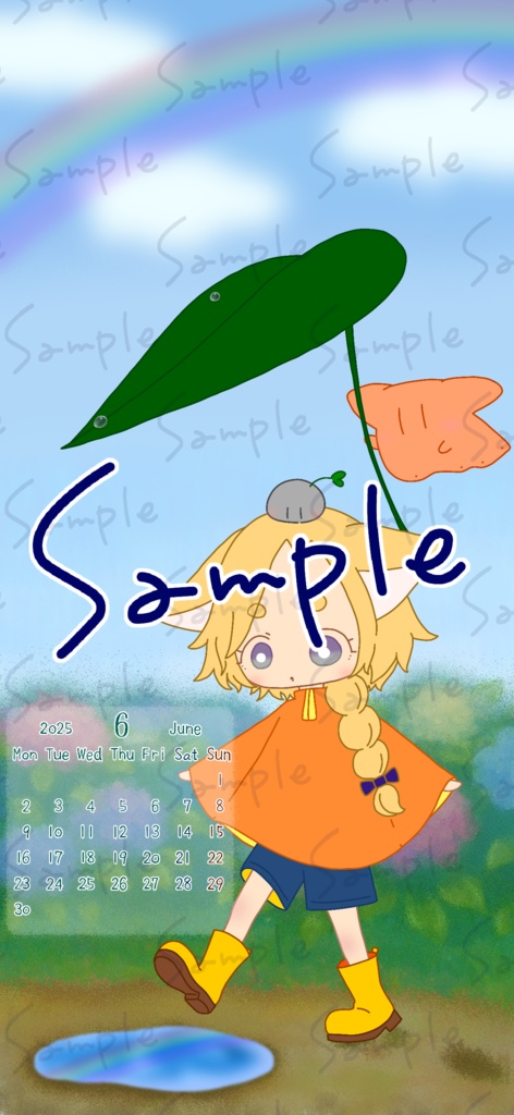 【2025年6月】スマホカレンダー